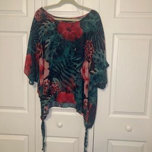 Colleen Lopez Jungle Print Dolman Top